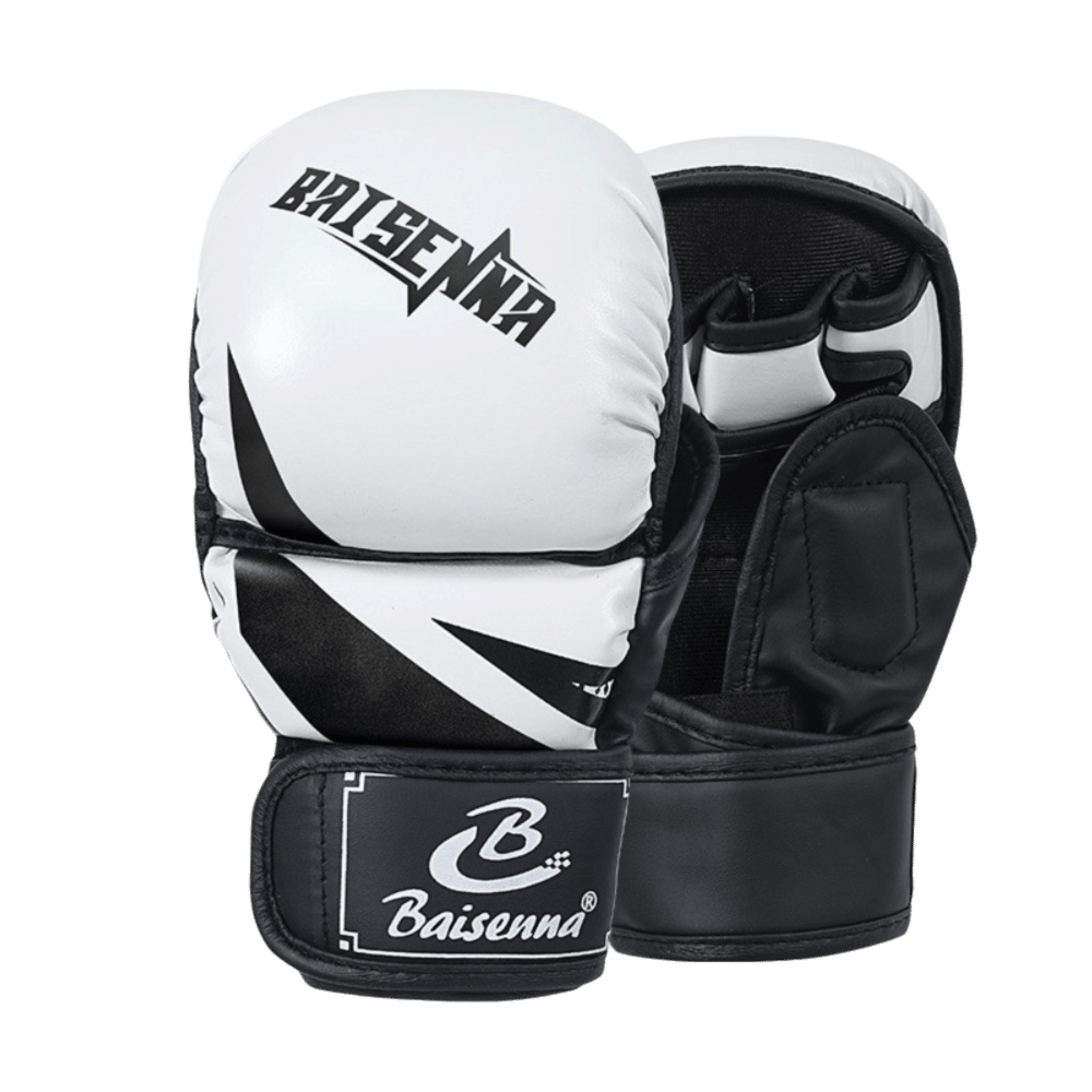 High Density Sponge Wrist Support MMA Gloves, PU Leather Boxing Gloves for Adults, Shock Absorption