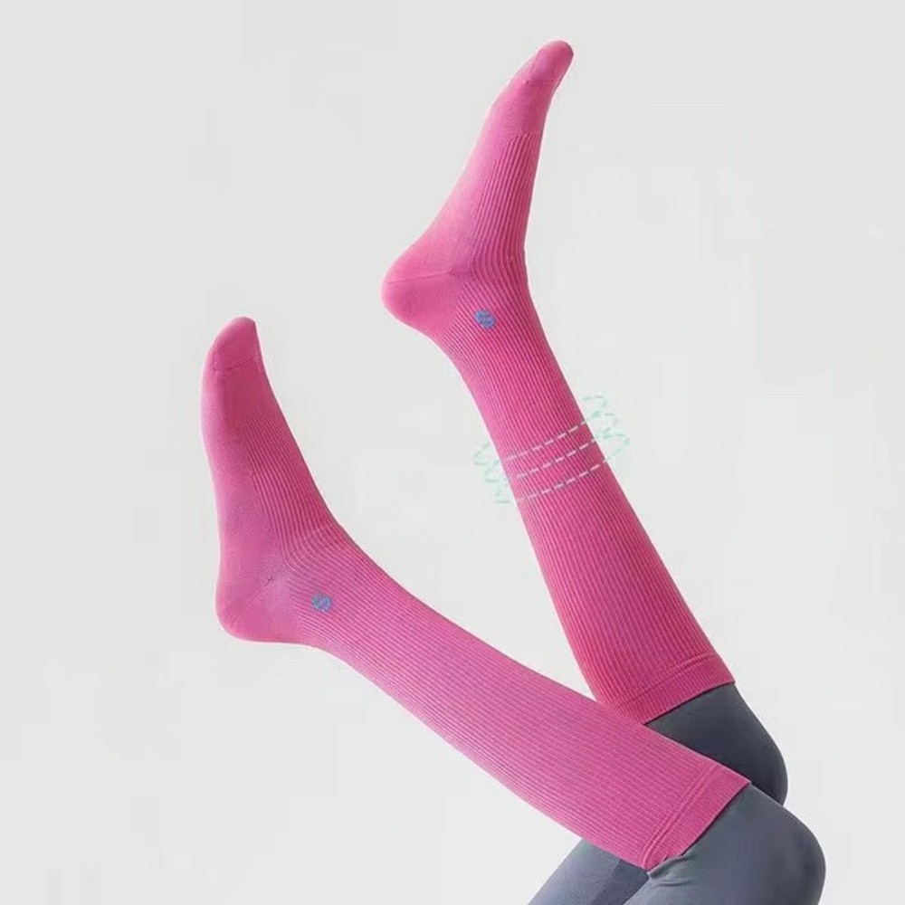 Yoga Running Anti-Slip Women Compression Socks - Professional Pressure Calf Socks for Exercise and Fitness Skipping Rope