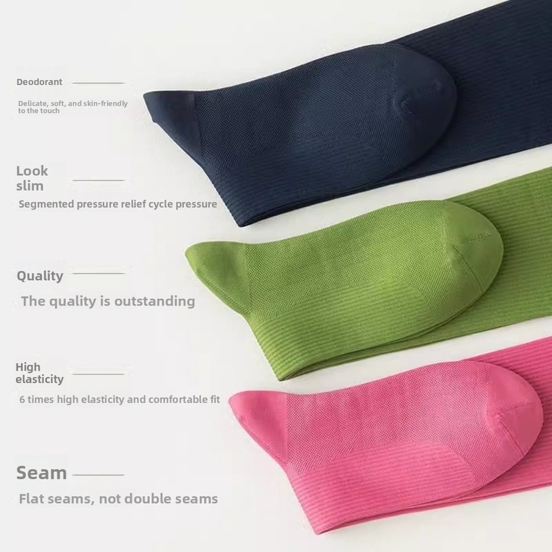 Yoga Running Anti-Slip Women Compression Socks - Professional Pressure Calf Socks for Exercise and Fitness Skipping Rope