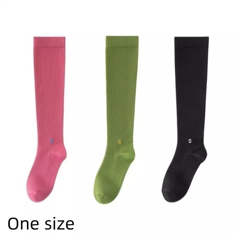 Yoga Running Anti-Slip Women Compression Socks - Professional Pressure Calf Socks for Exercise and Fitness Skipping Rope