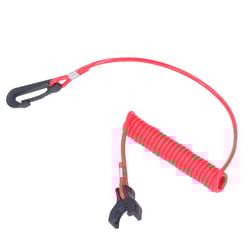 red safety lanyard engine kill switch, safety device emergency stop for johnson evinrude marine