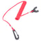 Red Safety Lanyard Engine Kill Switch, Safety Device Emergency Stop for Johnson Evinrude Marine