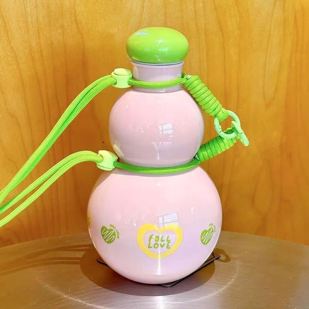 Big Belly Gourd Kettle, Leak-proof Cute Portable Water Cup with Carry Rope for Boys and Girls