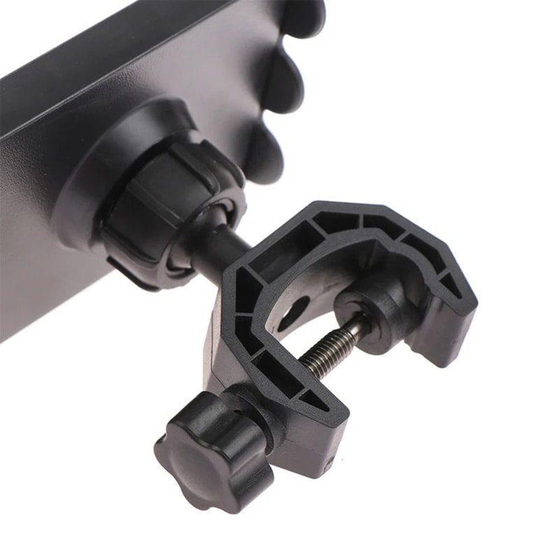 Mic Support Tablet Clip Rack, Rotating Guitar Bass Accessories for Music Scores