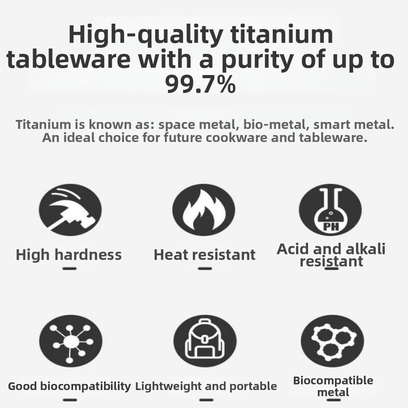 Portable Eco-Friendly Titanium Coffee Tea Stirring Spoon, Mini Long Handle Mixing Spoon for Outdoor Kitchen Use