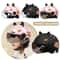 Breathable Sunscreen Motorcycle Half Helmet, Capybara Sticker Electric Bicycle Helmet with Cat Ears