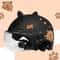 Breathable Sunscreen Motorcycle Half Helmet, Capybara Sticker Electric Bicycle Helmet with Cat Ears