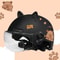 Breathable Sunscreen Motorcycle Half Helmet, Capybara Sticker Electric Bicycle Helmet with Cat Ears