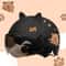 Breathable Sunscreen Motorcycle Half Helmet, Capybara Sticker Electric Bicycle Helmet with Cat Ears