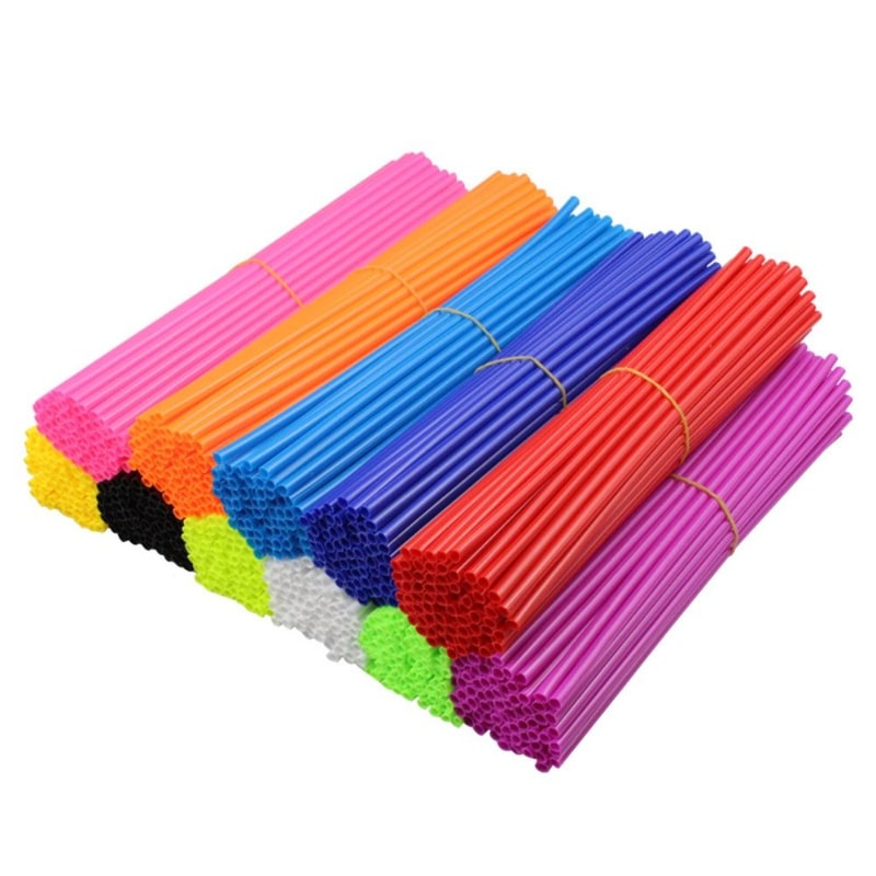 Durable Bike Spoke Covers Skins Universal Colorful Spoke Sleeve For Wheel Decoration 4