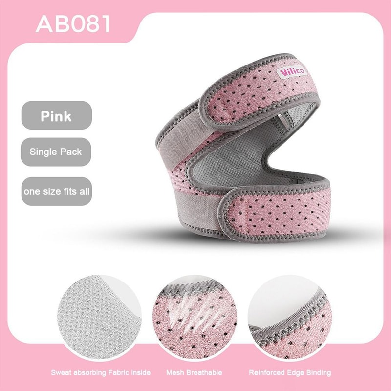 Breathable Support Patellar Tendon Band Compression Wrap for ITB Syndrome Tendonitis Relief