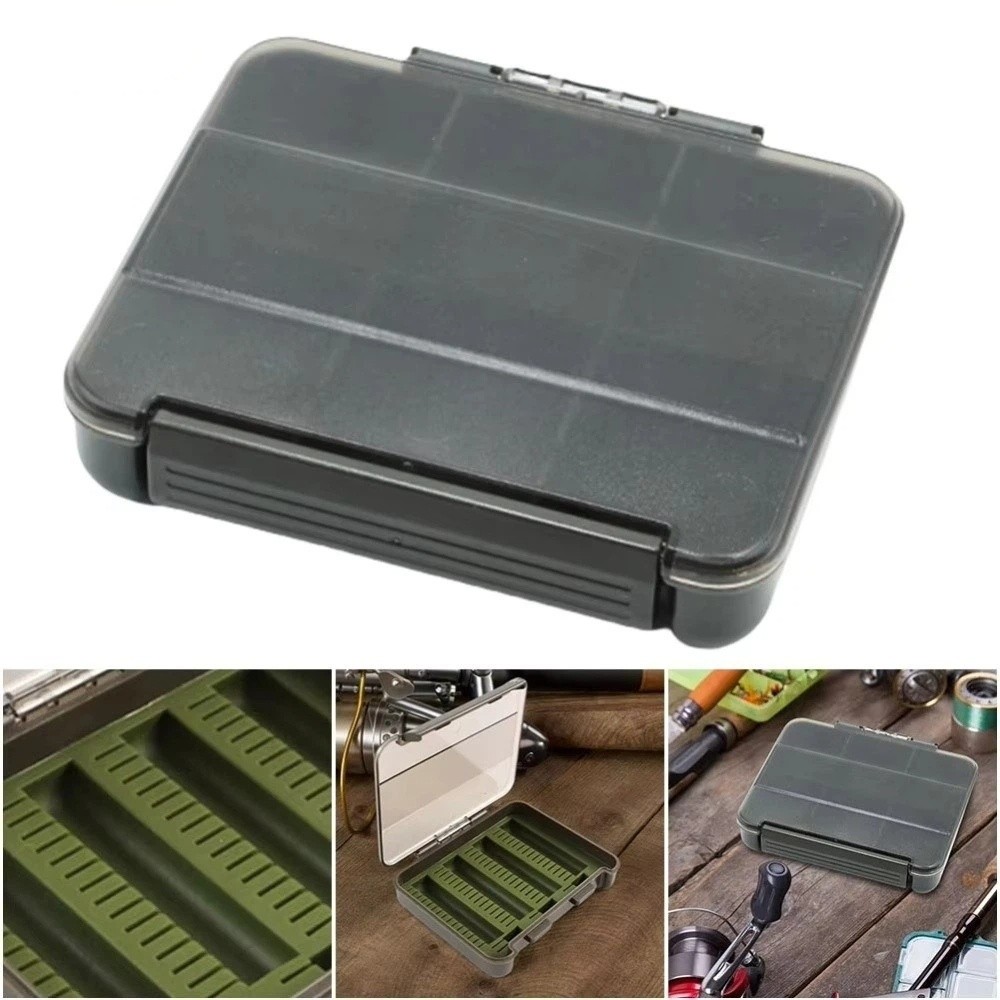 Multi-Compartment Tool Storage Box, Built-in Grids Fish Hook Box, Dust-Proof Seal, Waterproof Plastic Material