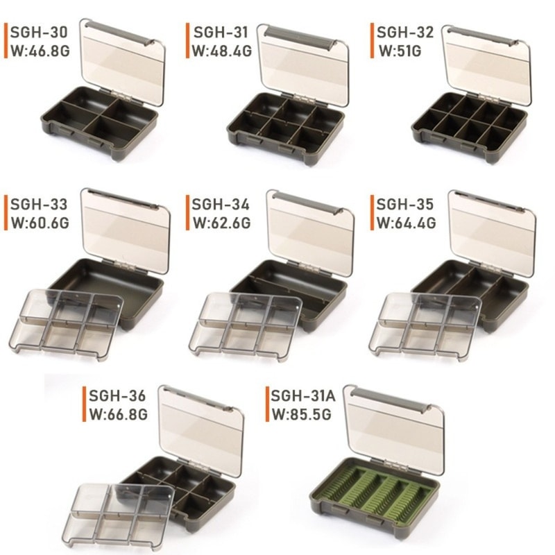 Multi-Compartment Tool Storage Box, Built-in Grids Fish Hook Box, Dust-Proof Seal, Waterproof Plastic Material