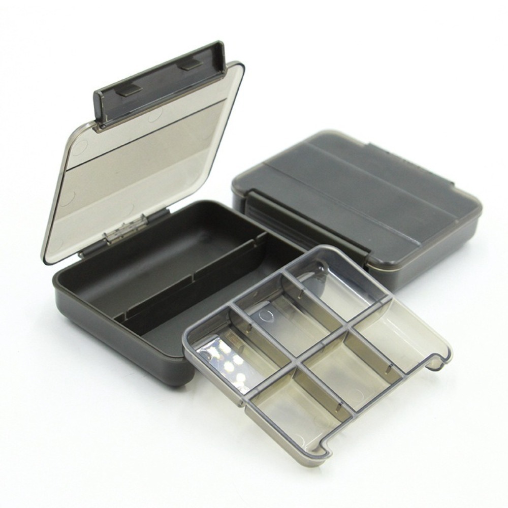 Multi-Compartment Tool Storage Box, Built-in Grids Fish Hook Box, Dust-Proof Seal, Waterproof Plastic Material