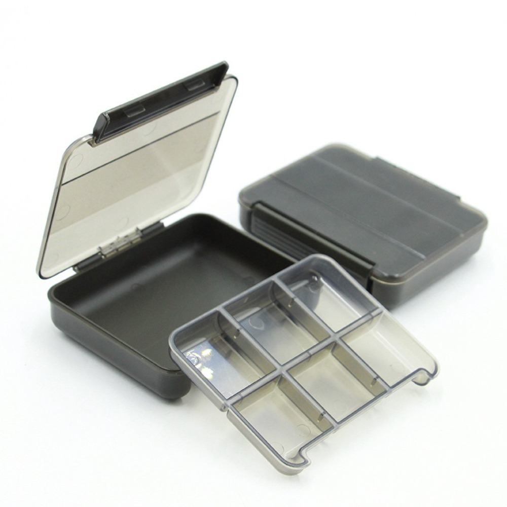 Multi-Compartment Tool Storage Box, Built-in Grids Fish Hook Box, Dust-Proof Seal, Waterproof Plastic Material