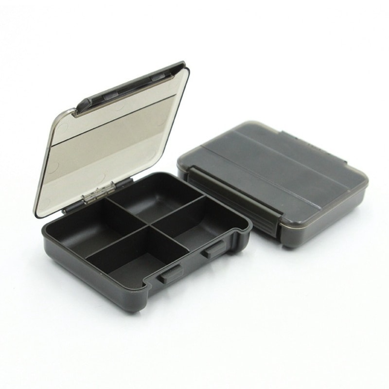 Multi-Compartment Tool Storage Box, Built-in Grids Fish Hook Box, Dust-Proof Seal, Waterproof Plastic Material