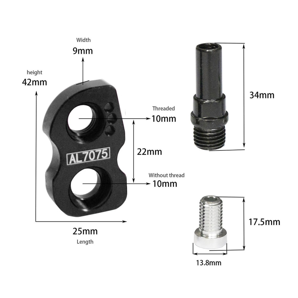 Easy Installation Brake Conversion Seat, High Strength Aluminum Alloy Extension