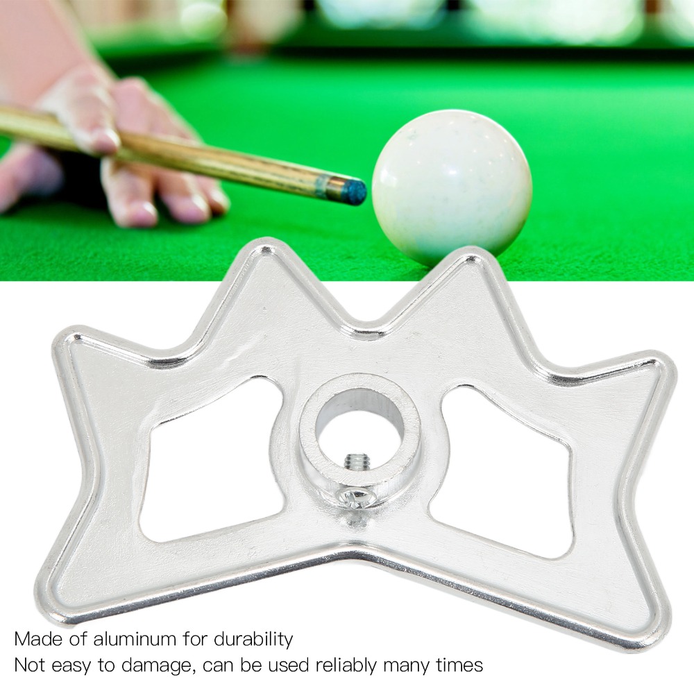 Lightweight Pool Cue Accessory, Aluminium Billiard Bridge Head Silver for Practice