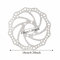 Disc Brake Pattern Bolt Rotors for Electric Scooter, Road Bikes Cycling