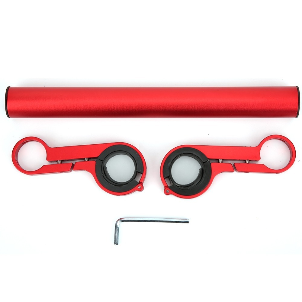Bike Handlebar Extender, Multifunction Handlebar Extension Mount Double Clamp