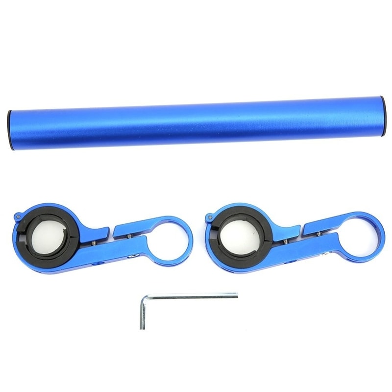 Bike Handlebar Extender, Multifunction Handlebar Extension Mount Double Clamp