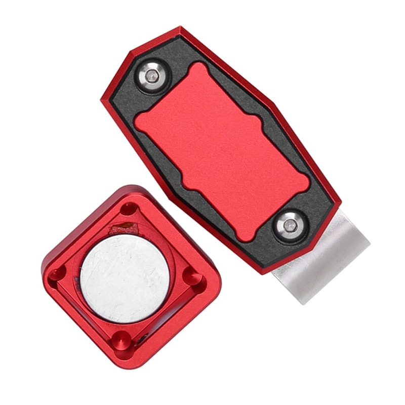 Magnetic Belt Clip Mini Pool Chalk Holder, Metal Fixed Clip Billiard Cue Case