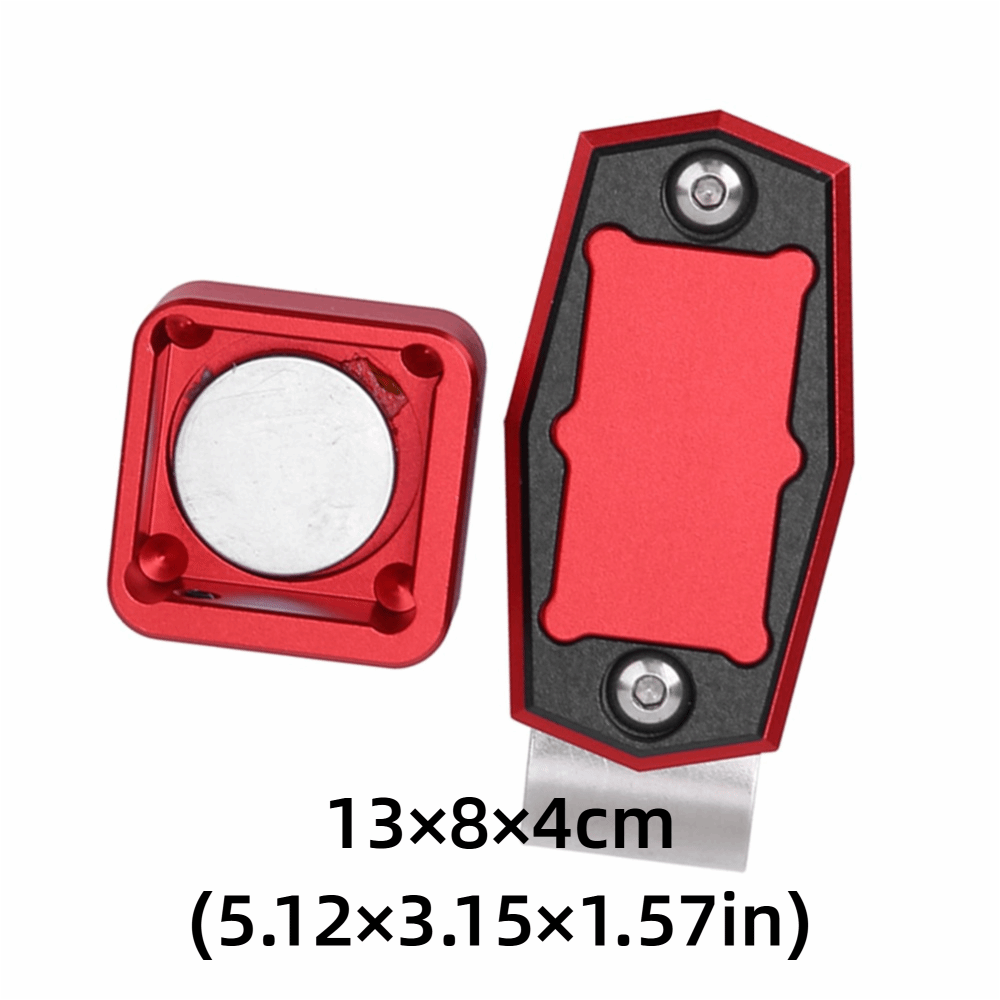 Magnetic Belt Clip Mini Pool Chalk Holder, Metal Fixed Clip Billiard Cue Case