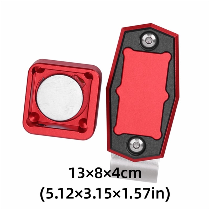 Magnetic Belt Clip Mini Pool Chalk Holder, Metal Fixed Clip Billiard Cue Case