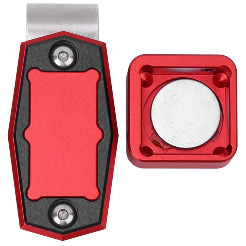 Magnetic Belt Clip Mini Pool Chalk Holder, Metal Fixed Clip Billiard Cue Case