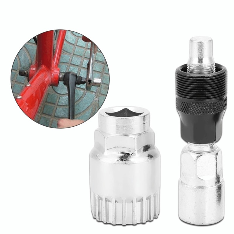 Sturdy Bottom Bracket Remover, Durable High Carbon Steel Repair Tool for Road Bike Cranks