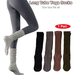 breathable cotton pilates socks with anti slip silicone for gym workouts