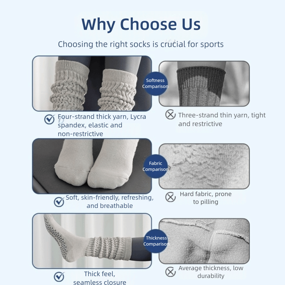 Breathable Cotton Pilates Socks with Anti Slip Silicone for Gym Workouts