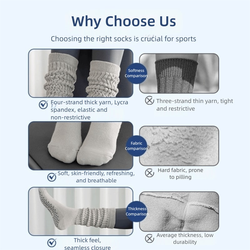 Breathable Cotton Pilates Socks with Anti Slip Silicone for Gym Workouts