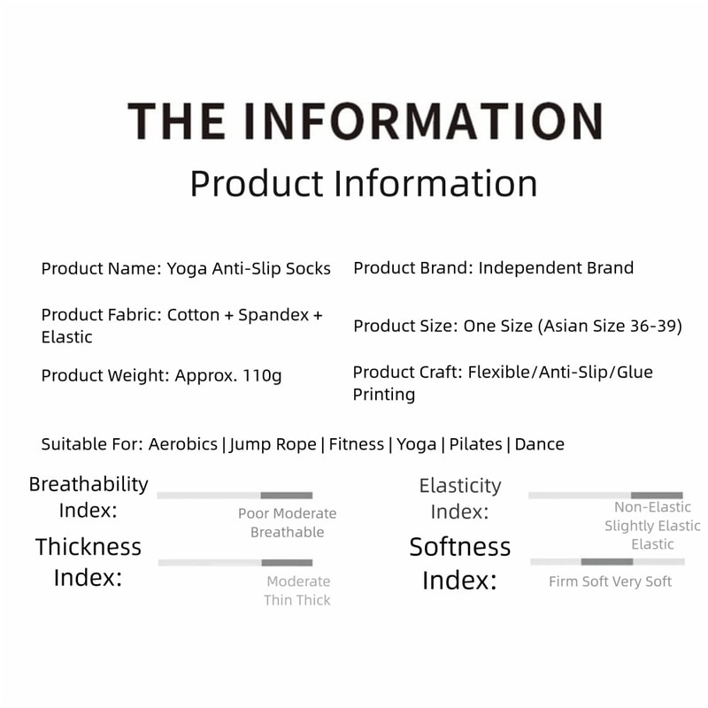 Breathable Cotton Pilates Socks with Anti Slip Silicone for Gym Workouts