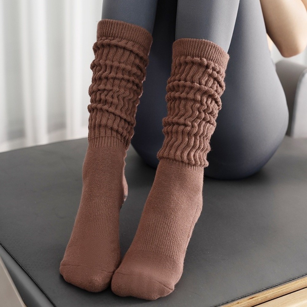 Breathable Cotton Pilates Socks with Anti Slip Silicone for Gym Workouts