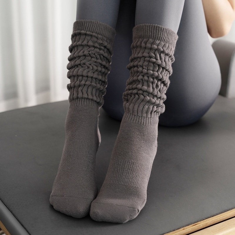 Breathable Cotton Pilates Socks with Anti Slip Silicone for Gym Workouts