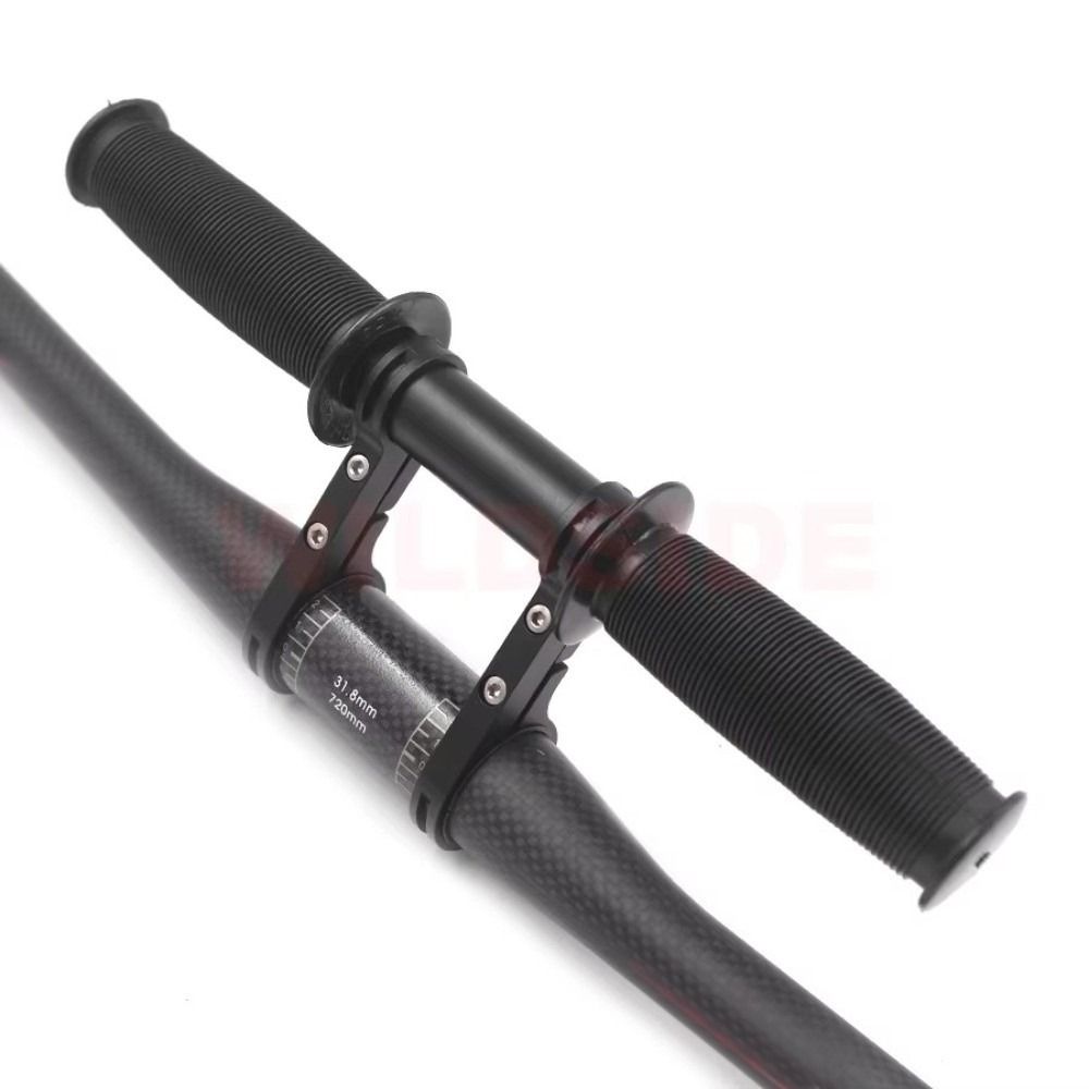 Durable Black Bicycle Handlebar with Ergonomic Design, Removable Armrest Bracket for Kids