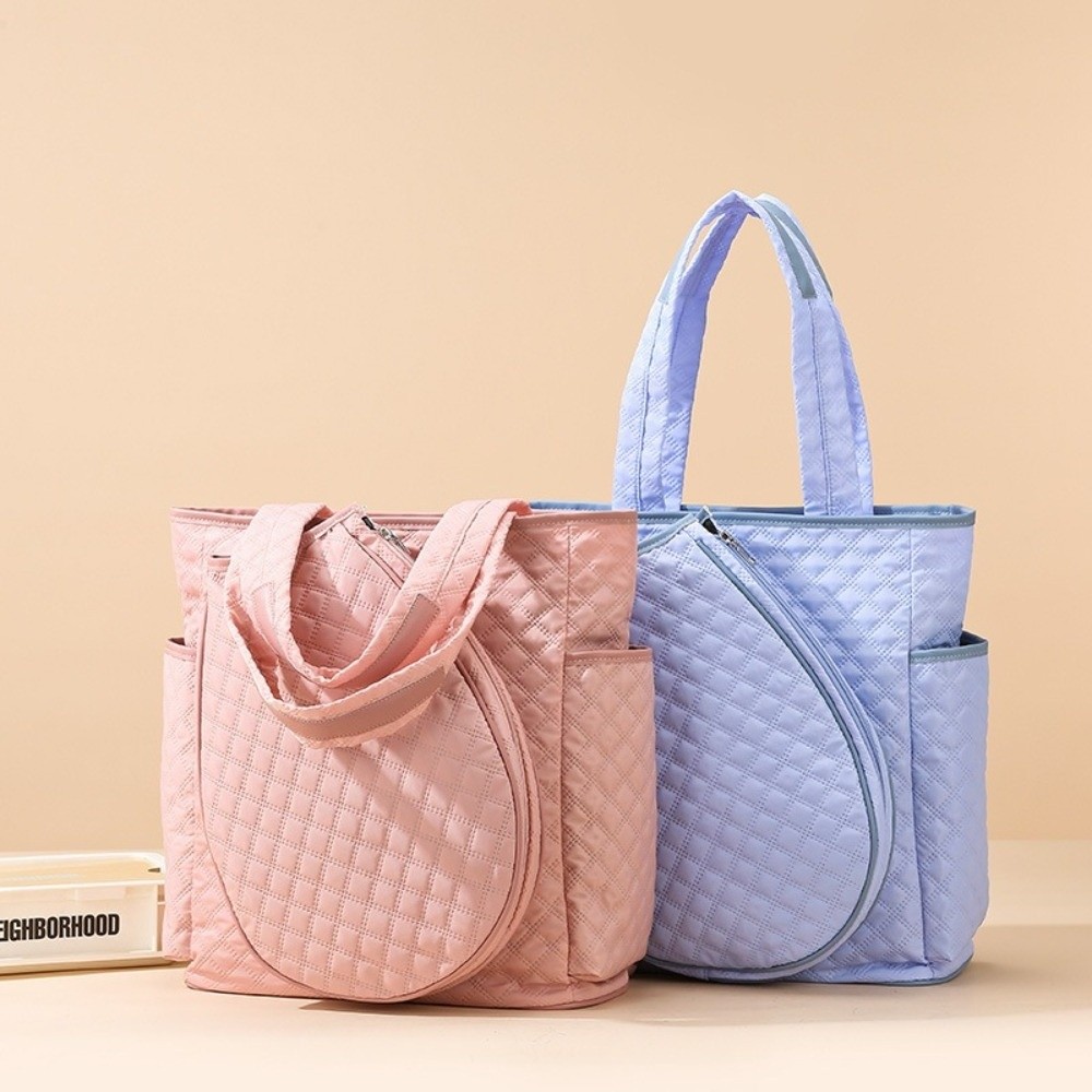 Quilted Extra-Large Badminton Backpack, Premium Lightweight Tennis Tote Bag, Durable Waterproof Tennis Bag for Women Men