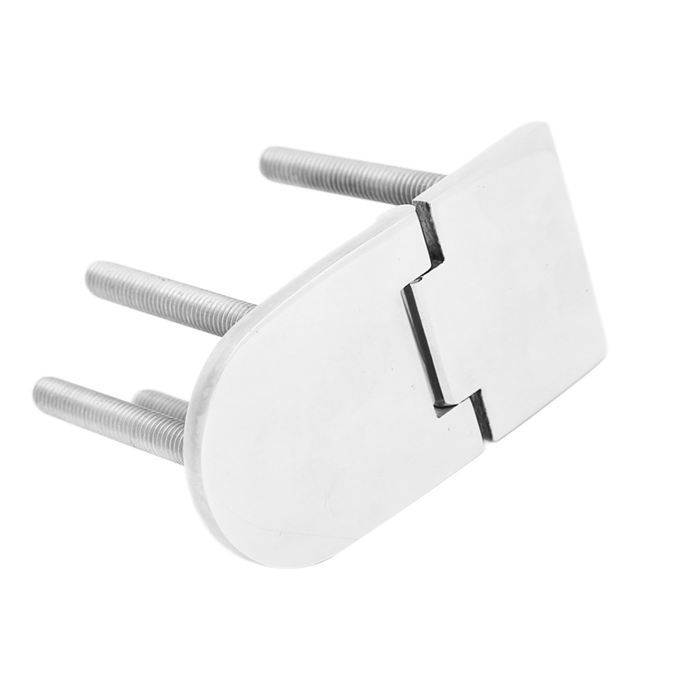 Stainless Steel Polished Yacht Hinge, Marine Grade Silver Boat Door Hinge, Concealed Fastener Ship Hinge for Marine Door