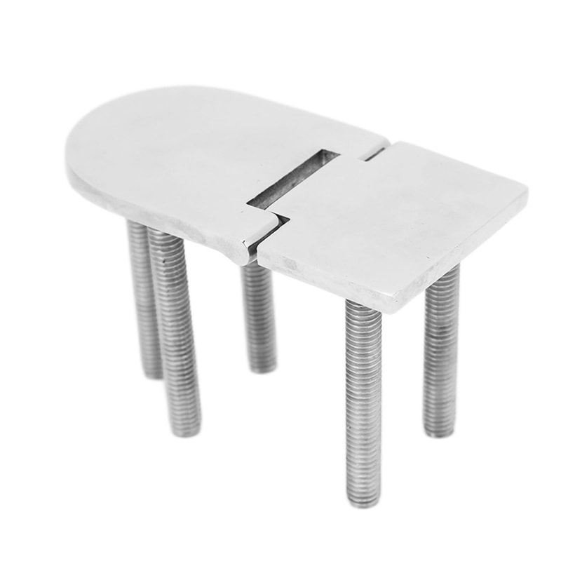 Stainless Steel Polished Yacht Hinge, Marine Grade Silver Boat Door Hinge, Concealed Fastener Ship Hinge for Marine Door