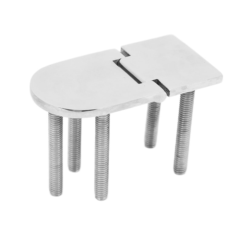 Stainless Steel Polished Yacht Hinge, Marine Grade Silver Boat Door Hinge, Concealed Fastener Ship Hinge for Marine Door