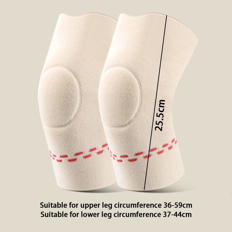 Thickened Warm Knee Protector, New Windproof Knee Warmers Cold Proof Double Side Knee Pads for Autumn Winter