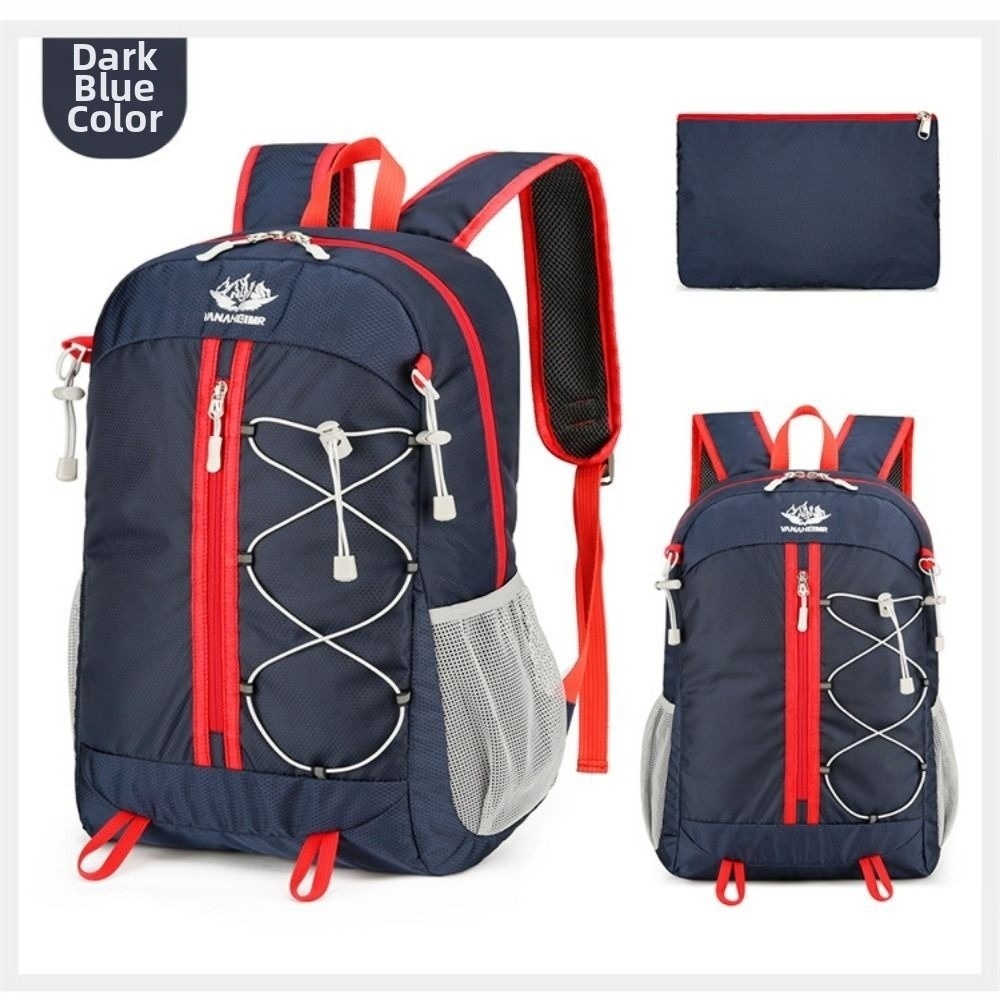 Outdoor Folding Handy Bag, Waterproof Nano Daypack for Men Women, Backpack Lightweight Foldable with Reflective Design