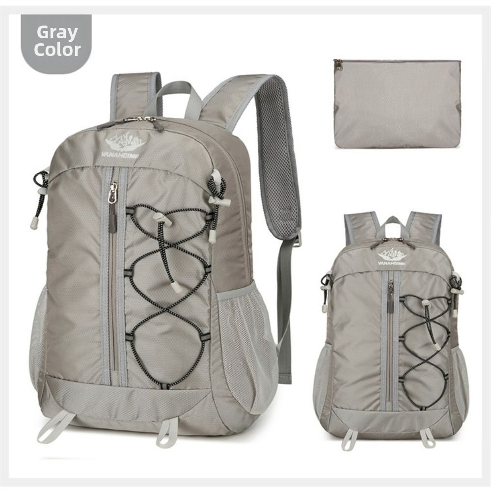 Outdoor Folding Handy Bag, Waterproof Nano Daypack for Men Women, Backpack Lightweight Foldable with Reflective Design