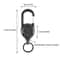 Steel Wire Rope Buckle, New Heavy Duty Pull Reel Carabiner, Retractable Elastic Pull Rope for Outdoor Tools