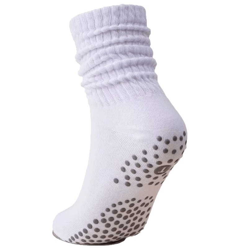 Breathable Pilates Socks for Women, Anti-Slip Silicone Long Tube Yoga Fitness Socks