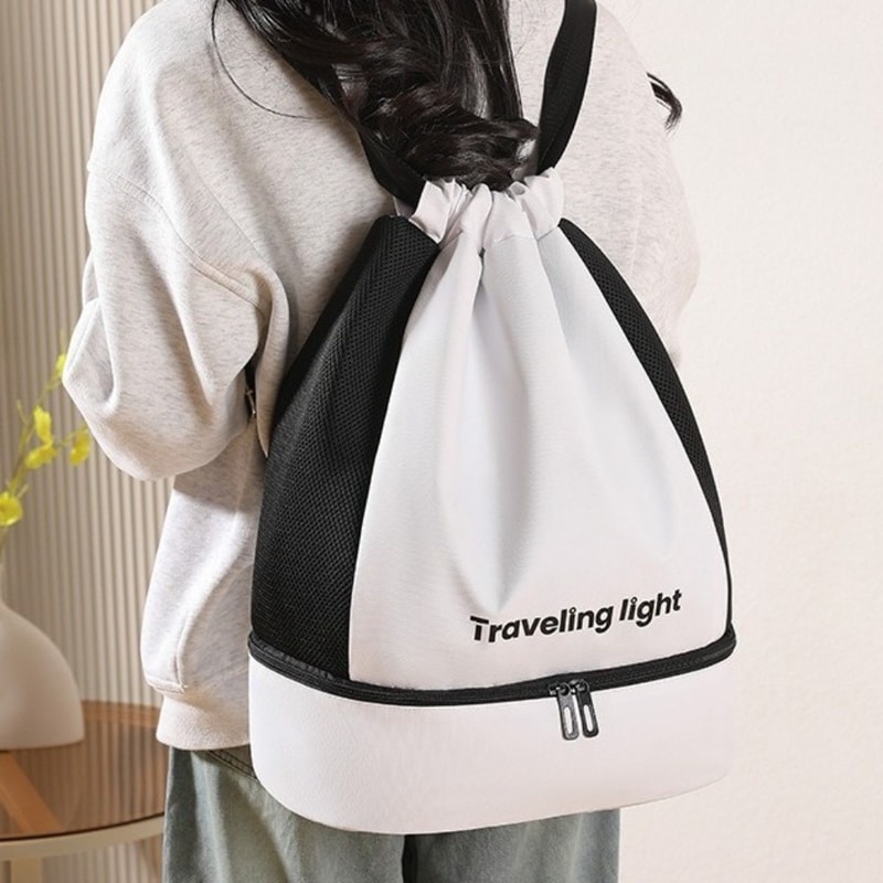 Waterproof Sports Backpack, Lightweight Fitness Bag with Dry Wet Separation, Large Capacity Travel Bag