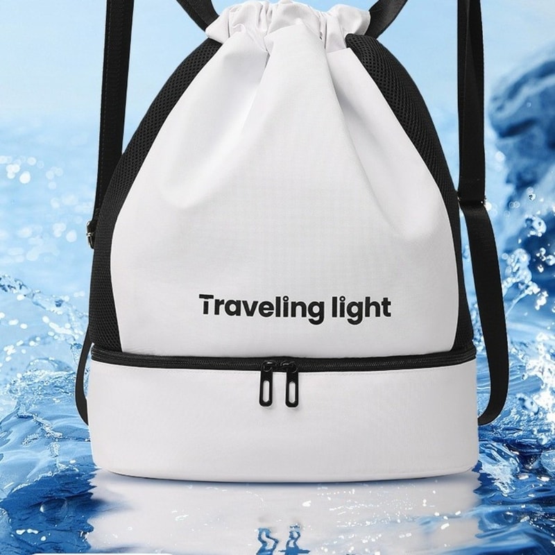 Waterproof Sports Backpack, Lightweight Fitness Bag with Dry Wet Separation, Large Capacity Travel Bag