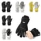 Touch Screen Winter Gloves, Warm Cotton Oxford Gloves for Outdoor Cycling Skiing