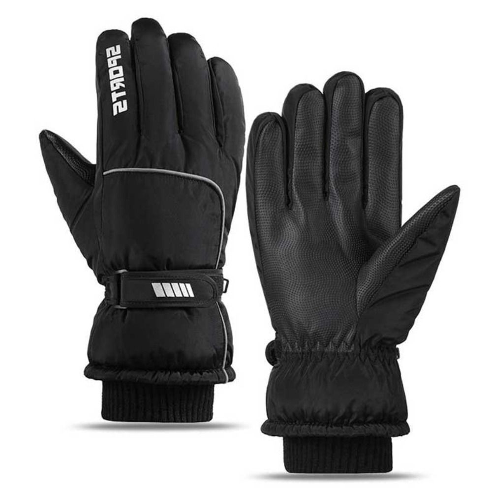 Touch Screen Winter Gloves, Warm Cotton Oxford Gloves for Outdoor Cycling Skiing